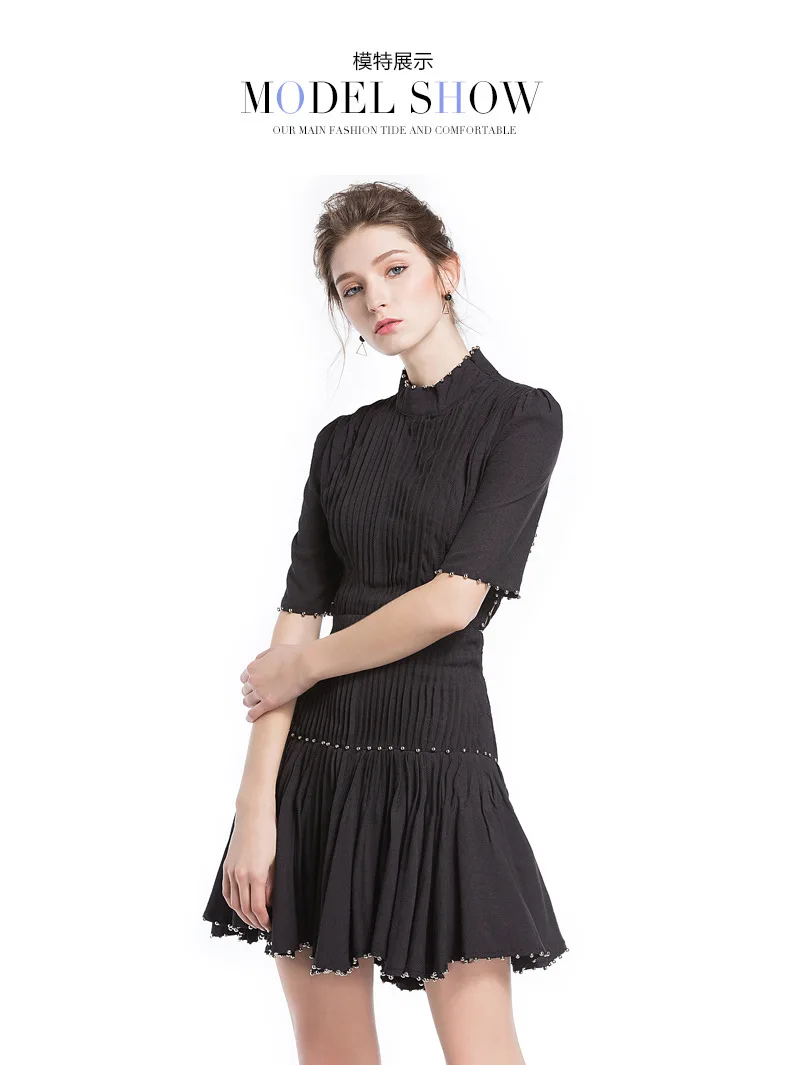  High Waist Pleated Dress (11)