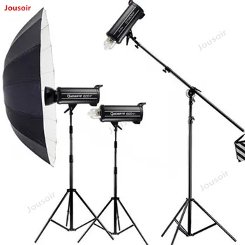 

Godox Quicker QT1200II+600IIw High Speed Studio Flash Three-lamp Set portrait clothing shooting fill Light CD50 T03