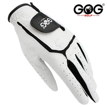 GOG Golf handschuhe Echtem schaffell leder für männer linke hand weiß Atmungsaktive handschuhe für golfer Kostenloser versand 1 stücke neue dropship