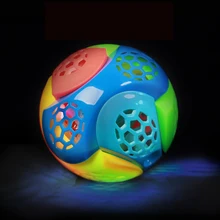 Детские игрушки прыгающий мяч креативный сборный конструктор головоломка прыжки мигающий танцующий шар с светодиодный мигающий светильник Музыка для детей игрушки
