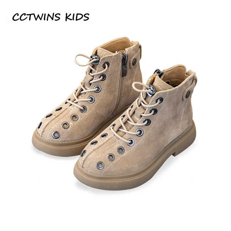 

CCTWINS KIDS 2018 Winter Children Genuine Leather Shoe Baby Girl Genuine Leather Ankle Boot Boy Fashion Martin Boot BM076