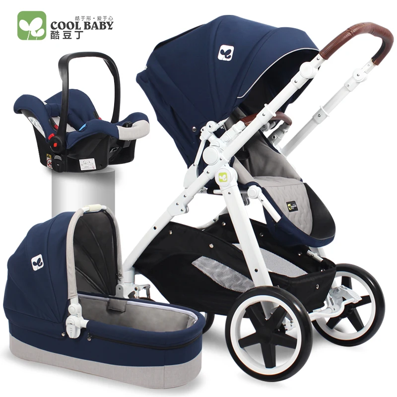 

Coolbaby European high-end baby stroller high landscape two-way shock baby stroller folding portable can sit lie baby stroller