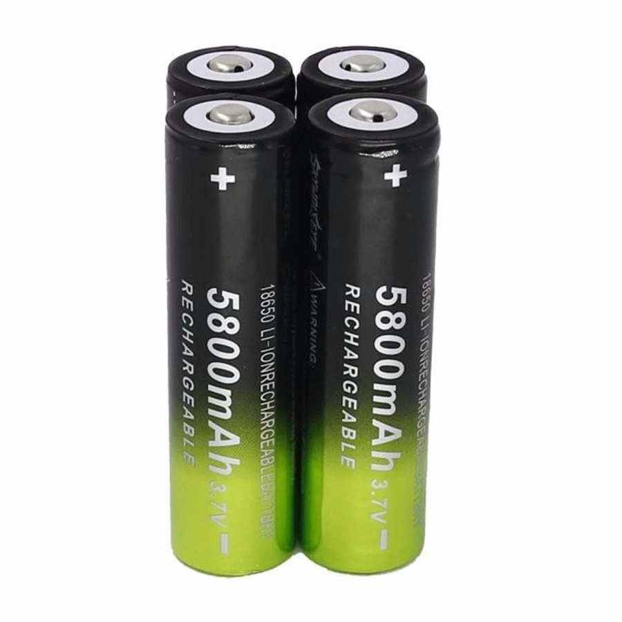 CARPRIE 4x5800 mAh Li ion 3 7 V 18650 аккумуляторная батарея для фонарика лампа факел аварийного