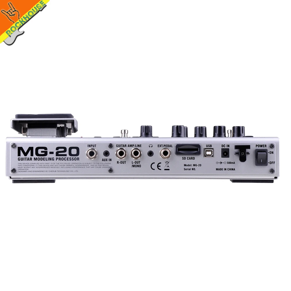 NUX MG 20 гитара Мульти педаль эффектов Guitarra моделирующий процессор эффекты 60