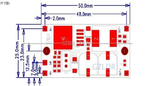 Модуль питания LM2596HV Регулируемый постоянный ток 60 в 48 36 В 24 12 5 3 7 постоянного тока