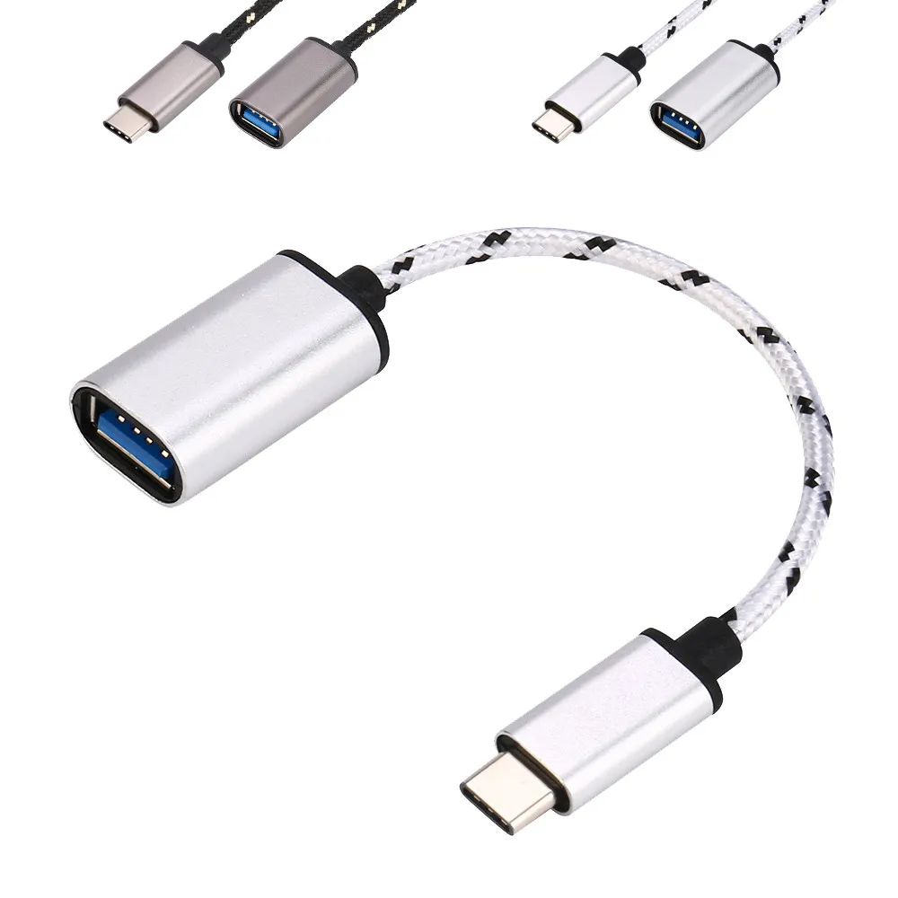 Тип-c USB-C OTG кабель USB3.1 папа к USB2.0 тип-a гнездовой разъем адаптера для iphone samsung huawei zte