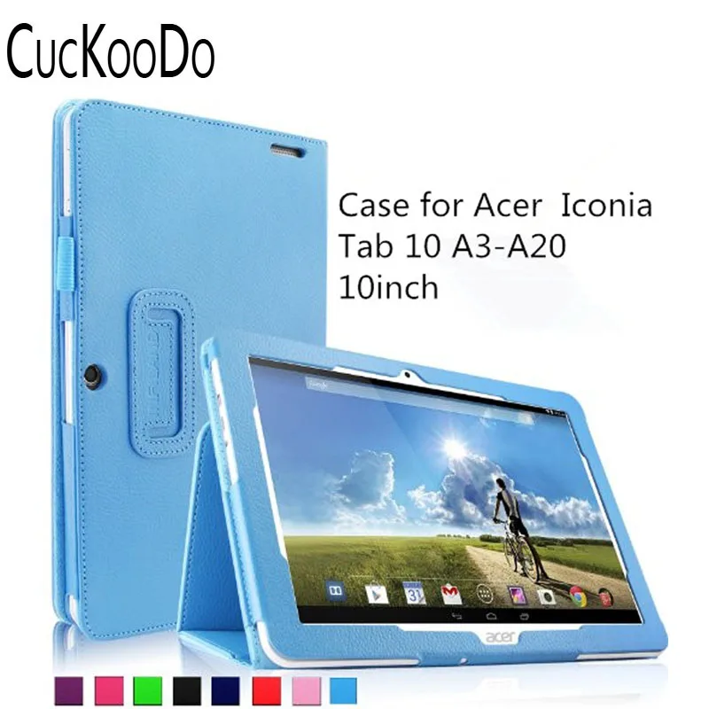 

CucKooDo Folio PU Leather Slim Fit Stand Case Cover for Acer Iconia Tab 10 A3-A20 10.1-Inch HD Tablet(Acer Iconia Tab 10 A3-A20)