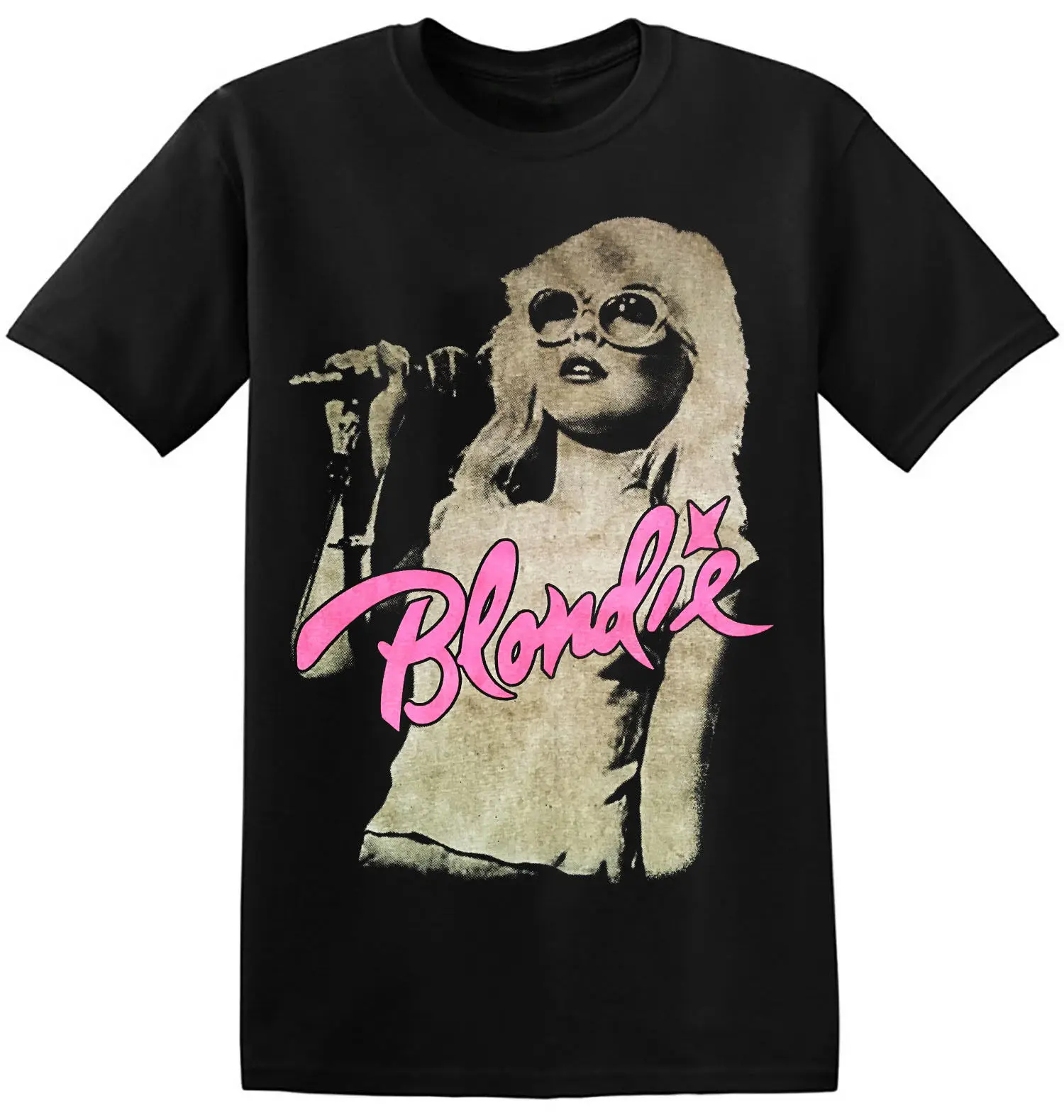 Blondie Tee Shirt Cool Retro Band Black Classic Rock T Shirts Print T-shirts Men - T-shirts - AliExpress