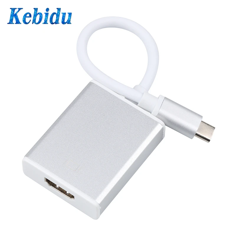 

Kebidu Newest Premium Quality USB-C Type C USB 3.1 Male to HDMI 1080P Female HDTV Adapter Cable For Macbook Laptop