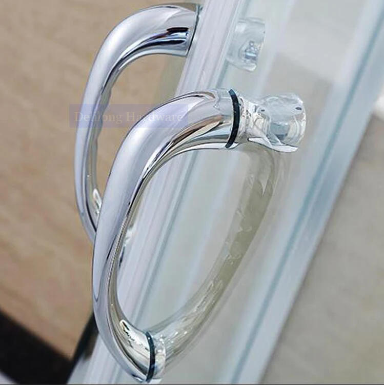 Sliding glass door shower room knobs bathroom glass door handle hole