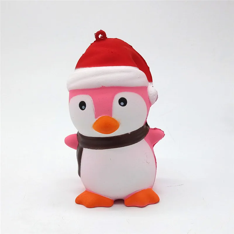New Funny Christmas Squishy Slow Rising Toys Cute Cartoon Santa Claus Snowman Xmas Penguin Squishies Squeeze Stress Relief Toy (16)