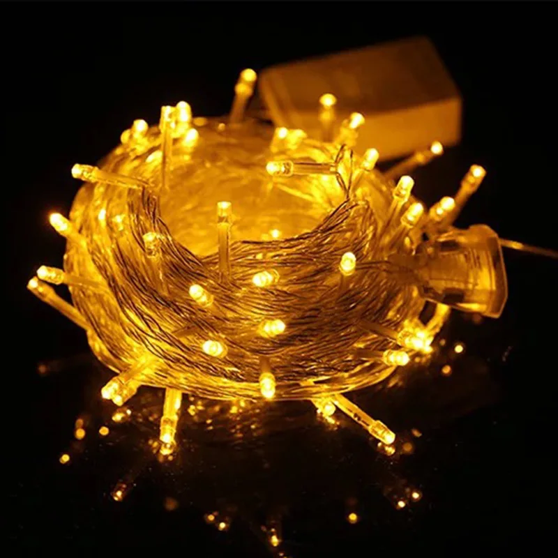 

LED string Fairy light Waterproof outdoor light garland holiday Patio Christmas Wedding decoration LED String Strip Chains Lamp