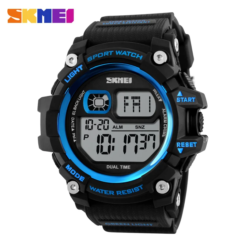 

SKMEI 1229 Men LED Digital Watches Multifunction Chronograph Outdoor Sports Male Clock 50M Water Shock Resist Males Wristwatches