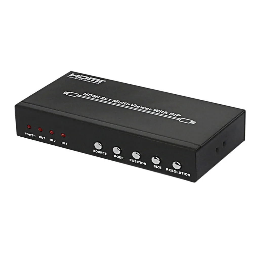 Adaptador Triplicador Hdmi com Portas Tela de Imagem Dupla 2x1 sem Costura Conversor Pop 1080p Não é Tela Preta - Imagem 4