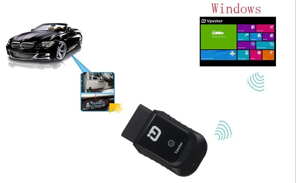 Новые vpecker EasyDiag V9.0 Wi-Fi, многоязыковой Автомобильная диагностика obd-ii инструмент полный системы Авто сканер для Америки, Европы, Asia cars