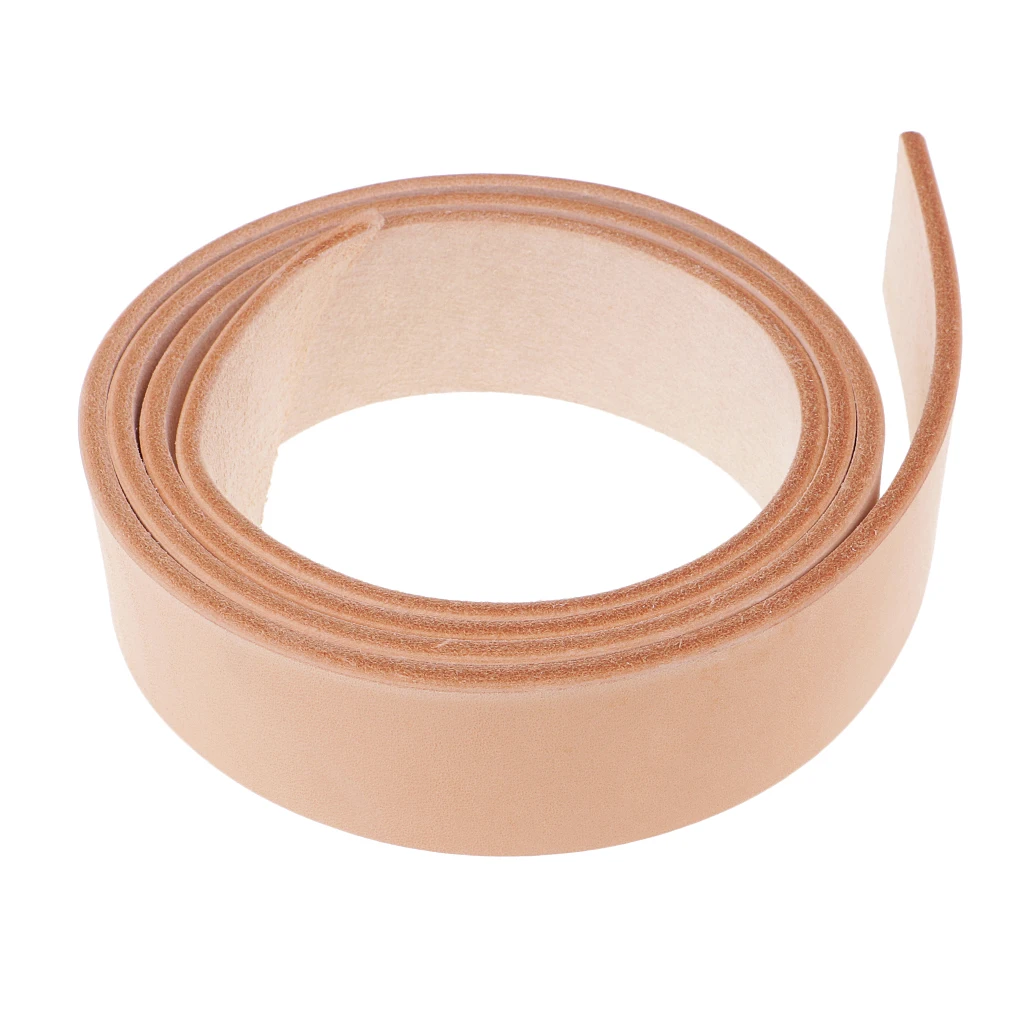 100-135cm Long Natural Genuine Leather Strap Strips for Leathercraft Accessories
