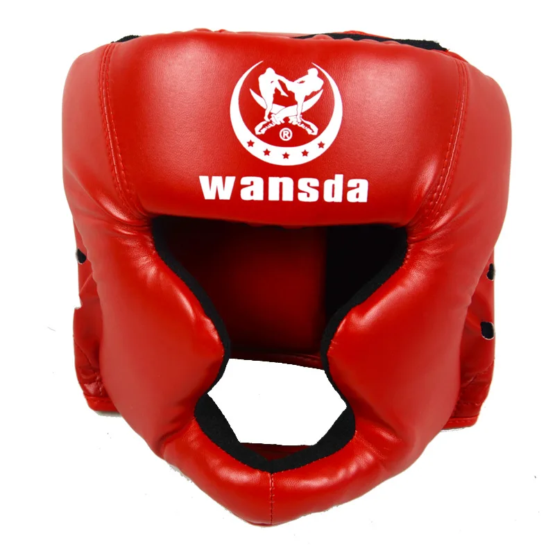 

Hot Sale Inexpensive Male Female Sanda Head Protector Free Combat Training Head Guard Fight Karate Taekwondo Boxing Headgears