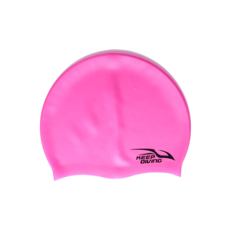 Silicone Elastic Waterproof Swimming Cap Adults Long Hair Ears Protection Scuba Diving Swimming Hat Cap Swim Pool Accessory