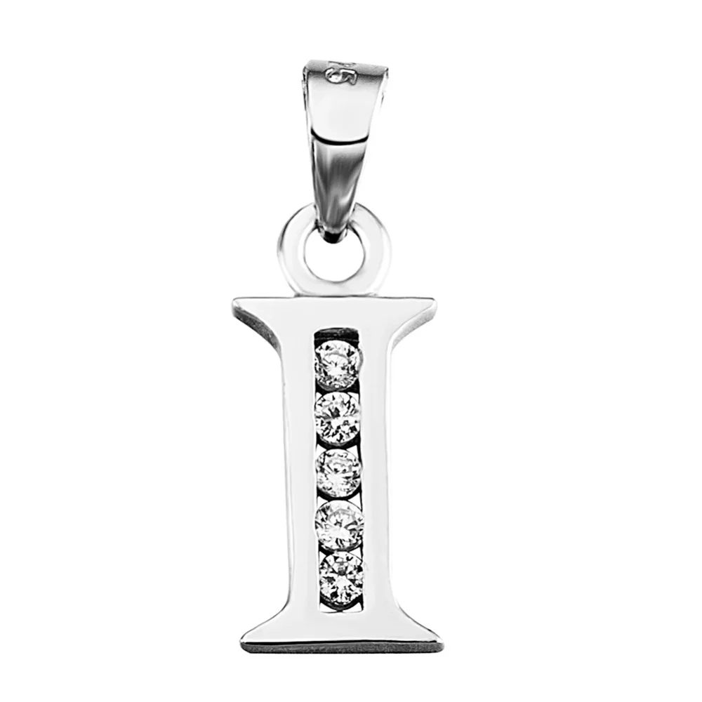 Gnd0381 высокое качество 925 стерлингов Серебряные ювелирные изделия Ожерелья для мужчин Подвески письмо я Настоящее Топ Серебряный кулон для