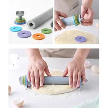 Антипригарная силиконовая скалка для помадки регулировочный ролик форма для выпечки тортов DIY кухонное приспособление для декорирования гаджетов Аксессуары для выпечки