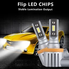 Автомобильный суперъяркий светильник супер яркий мини размер 9005/HB3 светодиодная противотуманная фара 9006/HB4 H11 H9 H8 H16 CSP чип передняя лампа