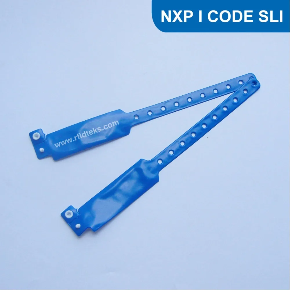 

PVC01 RFID Wristband for access control RFID Bracelet with ISO15693 13.56MHz  I CODE SLI / I CODE 2 Chip Free Shipping