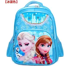 Hot girls cartoon princess Elsa Anna schoolbag kids lovely printed backpacks children s fashion quality student