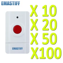 10/20/50/100 шт.; ; детское нижнее белье Беспроводной кнопка SOS для нашей домашней сигнализации домашней безопасности Системы 433 МГц тревожная кнопка