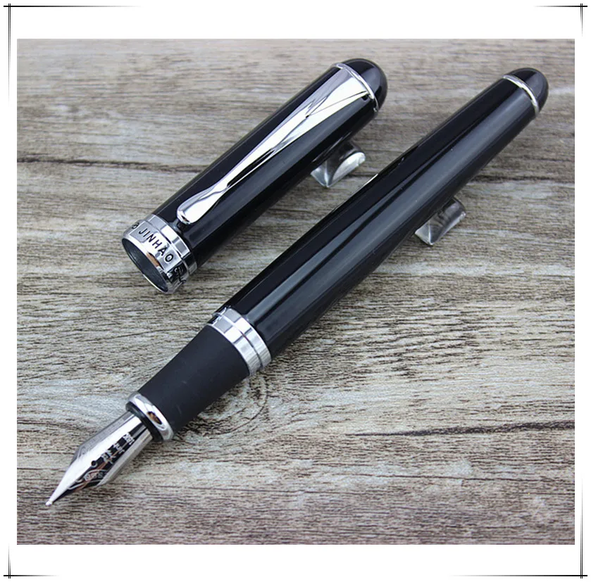 

1 X Jinhao X750 Stainless Steel Medium 18KGP Nib Fountain Pen (black)
