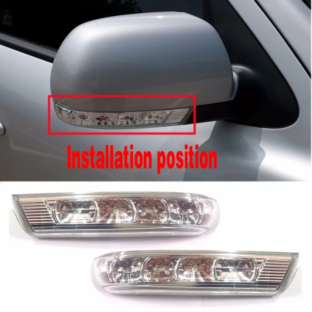 

For HYUNDAI Santa Fe Santafe Veracruz IX55 2007-2012 Side Rearview Mirror LED Turn Signals Light Lamp blink 876133J000 876233J00