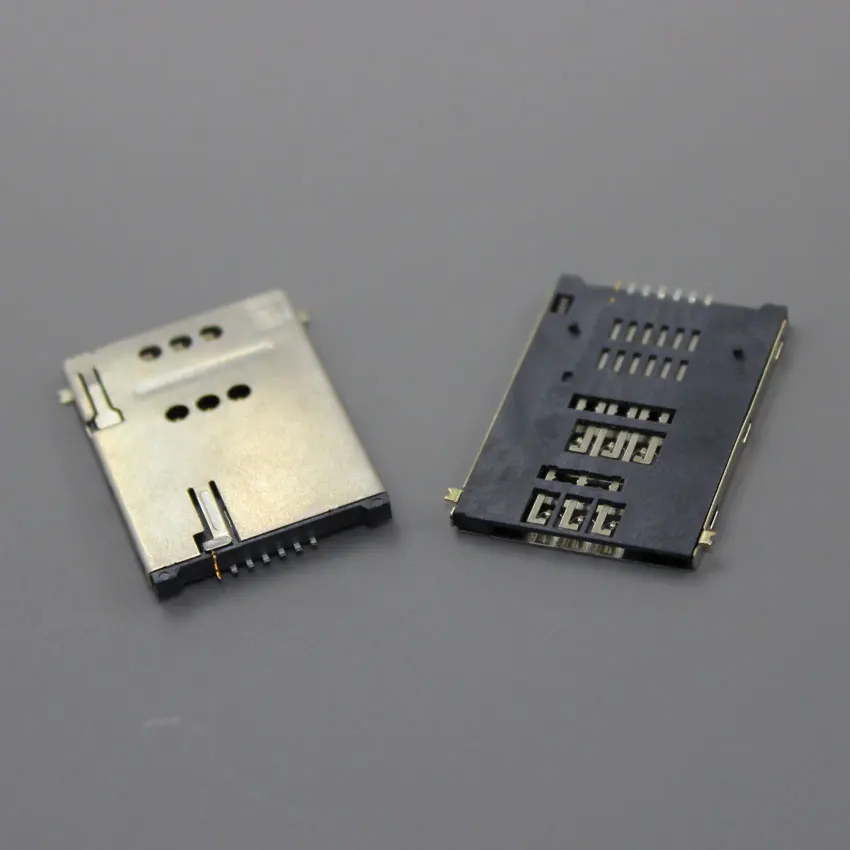 10pcs/lot New SIM memory card Holder 6+1 7P adapter/connector For phone