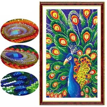 

Meian,Special Shaped,Diamond Embroidery,Animal,Peacock,Full,DIY,Diamond Painting,Cross Stitch,Diamond Mosaic,Bead,Picture Decor