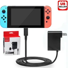 Сетевой адаптер питания для nintendo Switch настенное и дорожное зарядное устройство US Plug Cord wii аксессуары настенное зарядное устройство адаптер питания