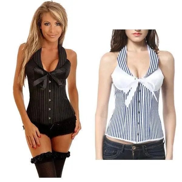 Женский корсет бюстье с лямкой на шее|corset free shipping|halter corsetcorset with straps |