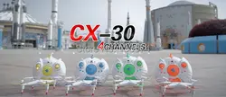 Рождественский подарок Cheerson CX30C с камерой 0.3MP RTF 2,4G 4CH 6 axis RC Квадрокоптер вертолет