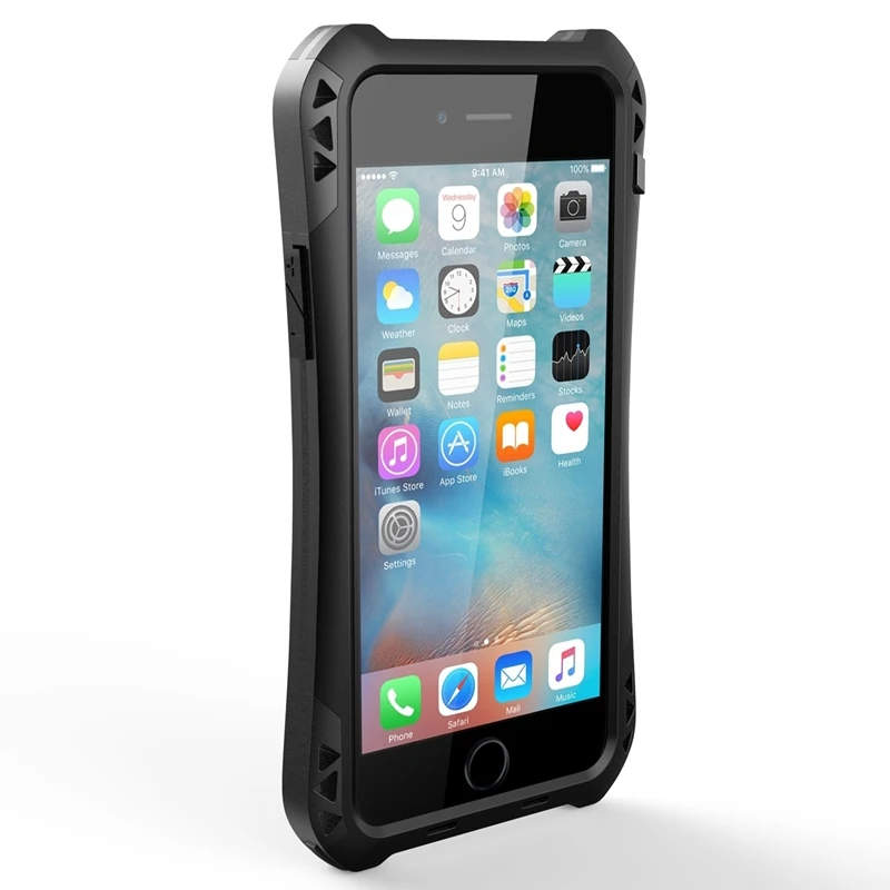 For iPhone 6 Case Oittm Armor Case Back Cover Waterproof Shockproof Dustproof Cover Aluminum Protection Case
