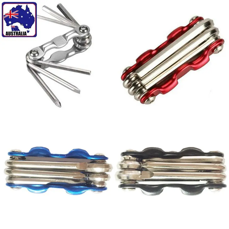 

Cycling Bicycle Bike Tool kit 6 in1 Multi-function DIY Folding Repair Kit