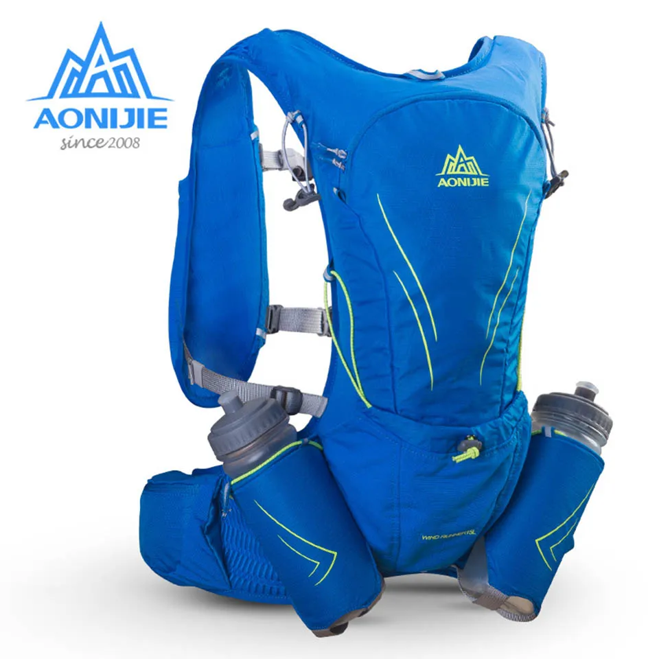 

AONIJIE 15L Large Running Bag with 2Pcs 600ml Bottles Outdoor Marathon Reflective Hiking Cycling Backpack Hydration Vest Pack