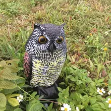Пластик моделирование сова украшения сада дует см, 16*15*36 см поддельные животные экологически управляемая мышь встряхивания совы