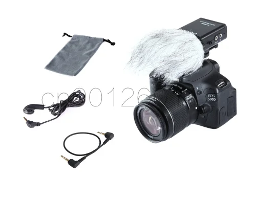 

BOYA BY-SM80 Stereo Video Microphone with MIC Windshield for Canon Nikon Sony DSLR Camera Microphone Camcorder + MINI Tripod