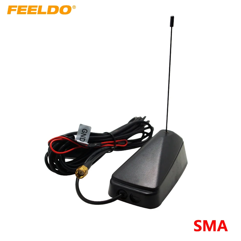 FEELDO 1 комплект автомобиля SMA активная ТВ антенна со встроенным усилителем для цифрового ТВ# AM948
