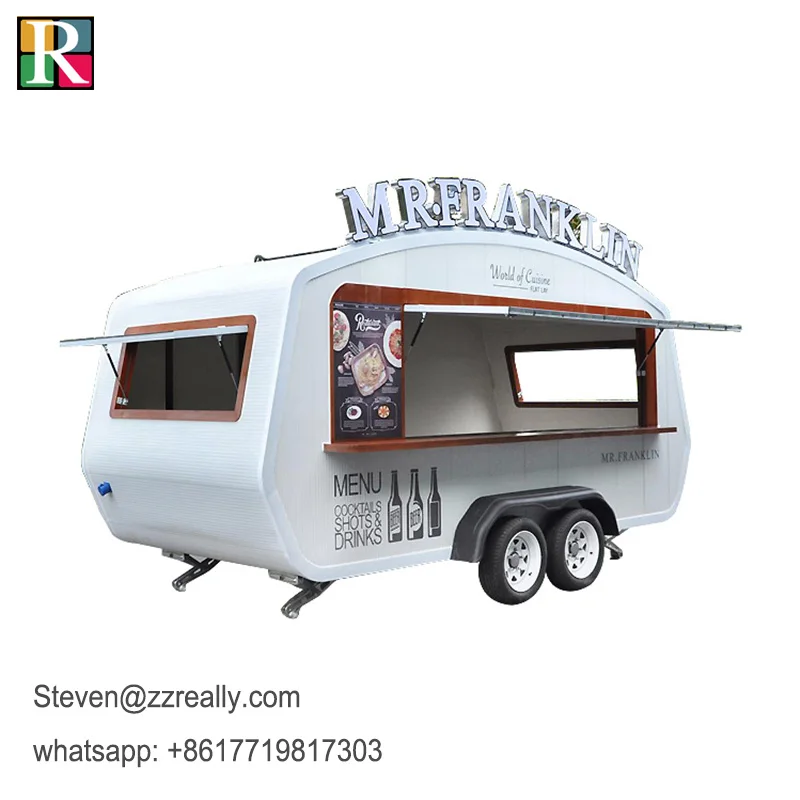 

RL-F45T mobile food trailer pizza food truck food cart for sale europe