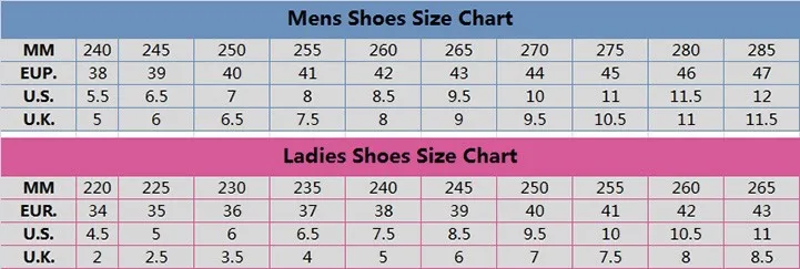 Shoes Size Chart