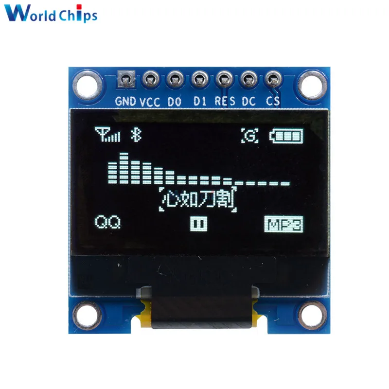 0,9" 0,96 дюймов 128X64 IEC SSD1306 12864 плата с ЖК-экраном IIC последовательный желтый синий/белый oled-дисплей модуль для Arduino