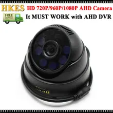 HKES 6pcs IR Leds Security Systems Survelliance Camera 1080P AHD Wide Angle Lens 3.6mm Indoor
