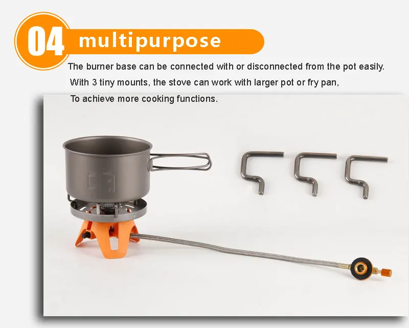  APG Portable 1400ml Cooking System Outdoor Camping Stove Heat Exchanger Pot Multi Cooking Function 