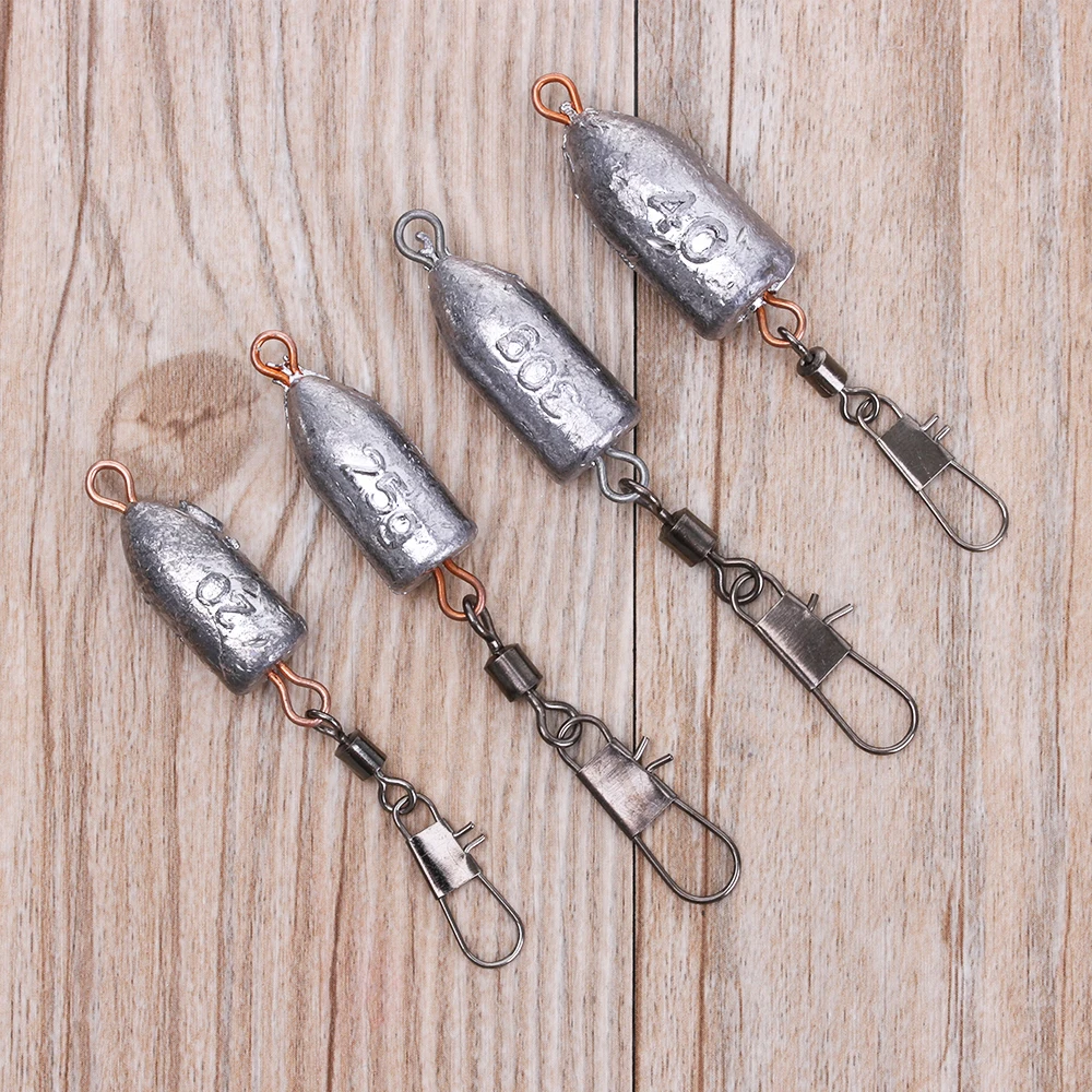 20g/25g/30g/40g Quick Release Casting Lead Sinkers Fishing Tackle