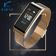 Kinyo умный Браслет кровяное давление спортивный браслет сердечного ритма калорий Bluetooth водонепроницаемый смарт-будильник для мужчин и женщин