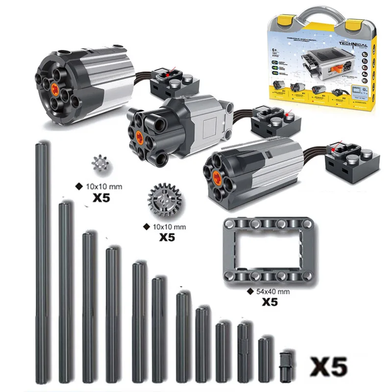 

NEW 81PCS/Box MOC Technic train Motor Remote Motors Technic Series Technic power functions Bricks Parts fit For MOC With BOX