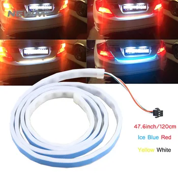 

120cm 150cm 4 color LED Dynamic Streamer Turn Signal Tail Box Trunk Lights Luggage Compartment Tailgate LED Warning Light Strips